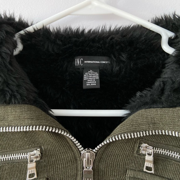 NEW WITH TAGS faux fur lined INC jacket - Picture 3 of 6